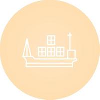 Cargo Ship Vector Icon