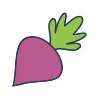 Beet Line Filled Icon vector