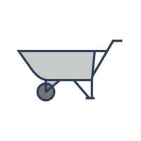 Wheelbarrow Vector Icon