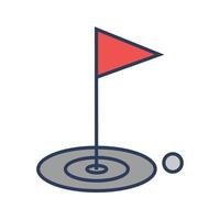 icono de vector de golf