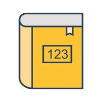 Math Book Vector Icon