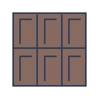 Chocolate biscuit Vector Icon