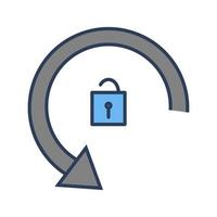 Rotation Unlocked Vector Icon