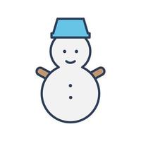 Snowman Vector Icon