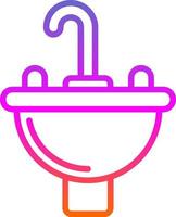 Wash Basin Vector Icon Design