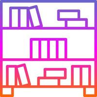 Bookshelf Vector Icon Design