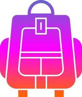 Backpacker Vector Icon Design