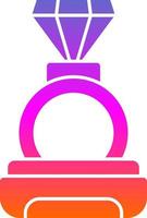 Diamond Ring Vector Icon Design