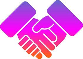 Shaking Hands Vector Icon Design