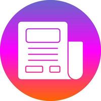 Newspaper Vector Icon Design
