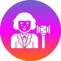 Judge Vector Icon Design