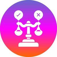 Judgment Vector Icon Design