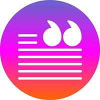 Quotation Vector Icon Design