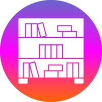 Bookshelf Vector Icon Design