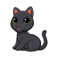 Cute bombay cat cartoon sitting vector