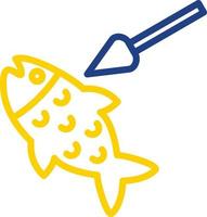 diseño de icono de vector de pesca submarina