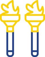 Flambeaux Vector Icon Design