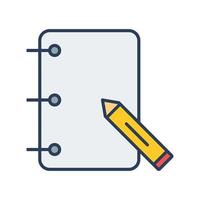 Paper and Pencils Vector Icon