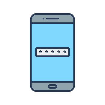 icono de vector de código de acceso