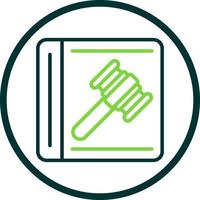 Law In Order Vector Icon Design