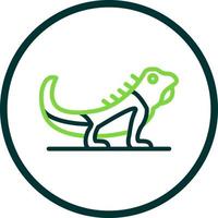 diseño de icono de vector de iguana