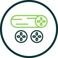 Cucumber Vector Icon Design