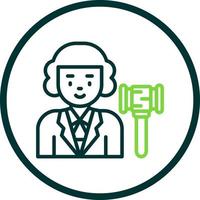Judge Vector Icon Design
