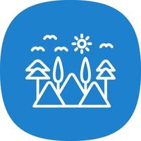 Lanscape Vector Icon Design