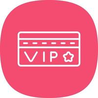 Vip Card Vector Icon Design