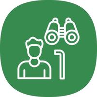 Hiker Vector Icon Design