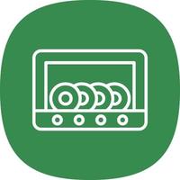 Dish Washer Vector Icon Design