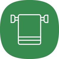 Towel Rack Vector Icon Design