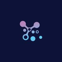 Neuron vector logo design  icon design template flat