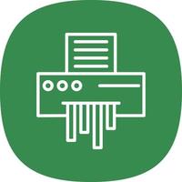 Paper Shredder Vector Icon Design