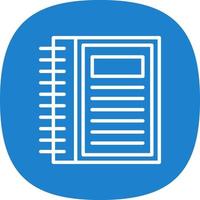 Notebook Vector Icon Design