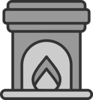 diseño de icono de vector de chimenea