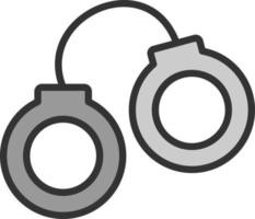 Handcuffs Vector Icon Design