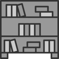 Bookshelf Vector Icon Design