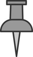Push Pin Vector Icon Design