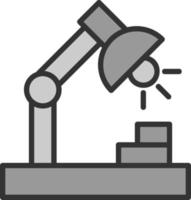 Desk Lamp Vector Icon Design