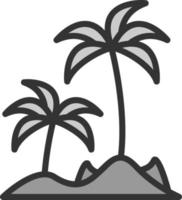 Island Vector Icon Design