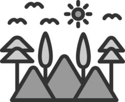 Lanscape Vector Icon Design