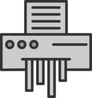 Paper Shredder Vector Icon Design