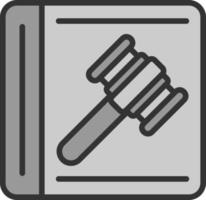 Law In Order Vector Icon Design