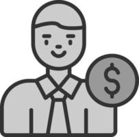 Banker Vector Icon Design