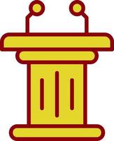 Tribune Vector Icon Design