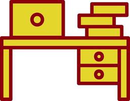 Work Table Vector Icon Design