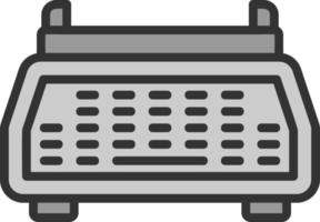 Typewriter Vector Icon Design