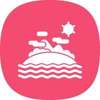Island Vector Icon Design