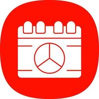 Peace Calendar Vector Icon Design